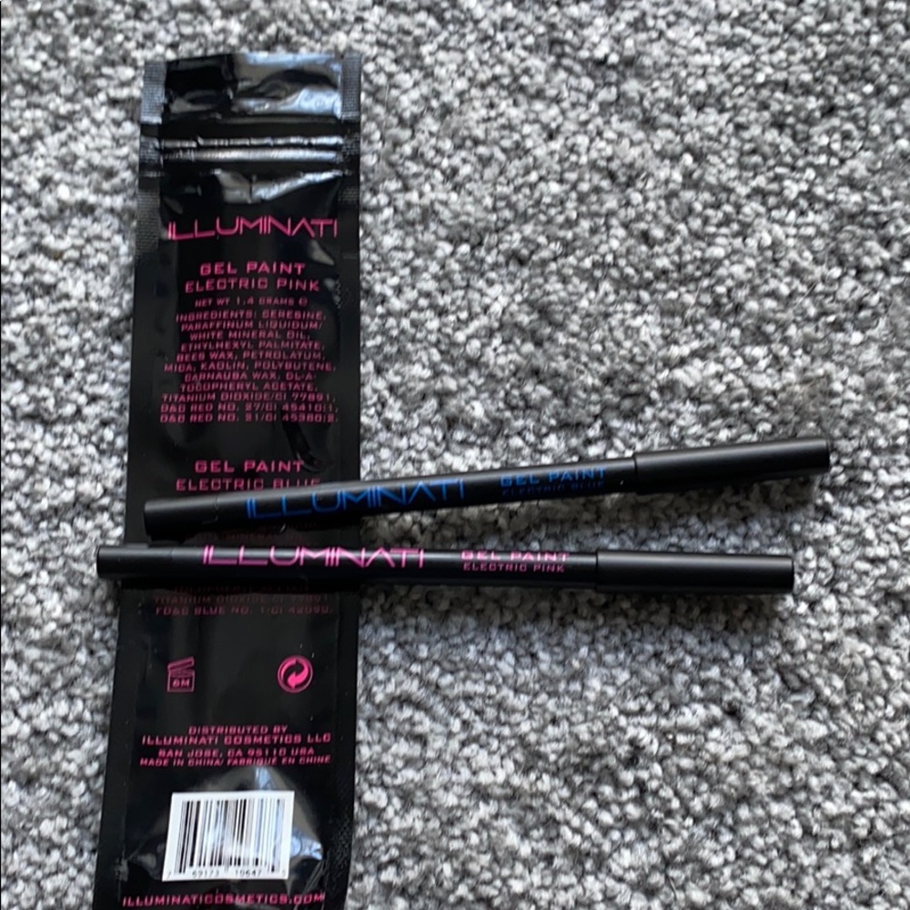 Illuminati Electric Blue and Pink Gel Paint